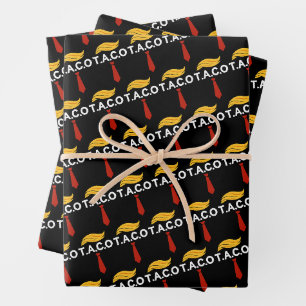 Taco Trump hält immer Hühner aus Geschenkpapier Set