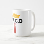 Taco Trump hält immer Hühner aus Kaffeetasse (VorderseiteRechts)