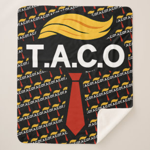 Taco Trump hält immer Hühner aus Sherpadecke