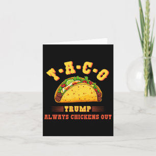 Taco Trump hält immer lustige politische T.a Karte