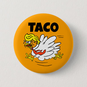 TACO Trump: Hühner immer draußen Button