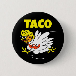 TACO Trump: Hühner immer draußen Button