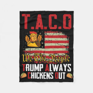 Taco Trump kneift immer Funny Lets Go Taco  Fleecedecke