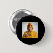 Taco Trump kneift immer Funny Tariffs Humor Button (Vorne & Hinten)