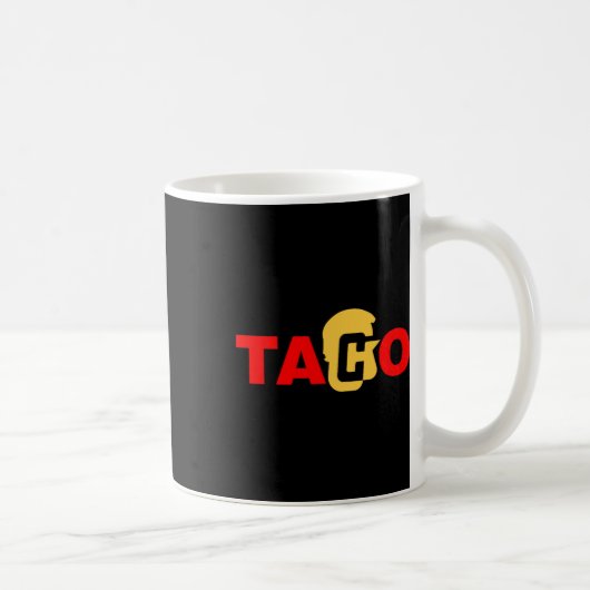 Taco Trump kneift immer Kaffeetasse (Rechts)