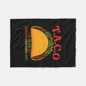 Taco Trump kneift immer lustig Fleecedecke (Vorderseite (Horizontal))