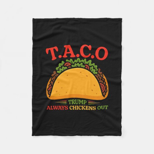 Taco Trump kneift immer lustig Fleecedecke (Vorderseite)