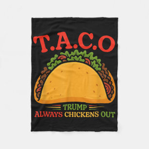 Taco Trump kneift immer lustig Fleecedecke
