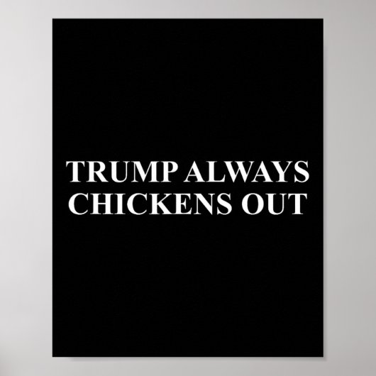 Taco - Trump kneift immer Poster (Vorne)