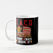 Taco Trump Lasse immer versteckt Kaffeetasse (Links)