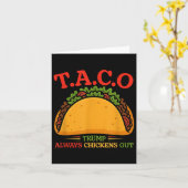 Taco Trump macht immer Spaß Karte (Gelbe Blume)