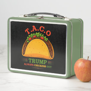 Taco Trump macht immer Spaß Metall Brotdose
