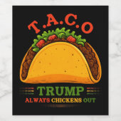Taco Trump macht immer Spaß Weinetikett (Einzelnes Label)