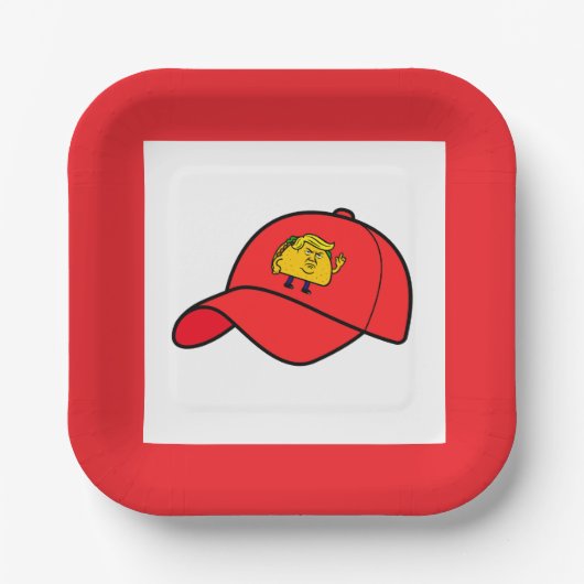 Taco Trump Party Plates Pappteller (Vorderseite)