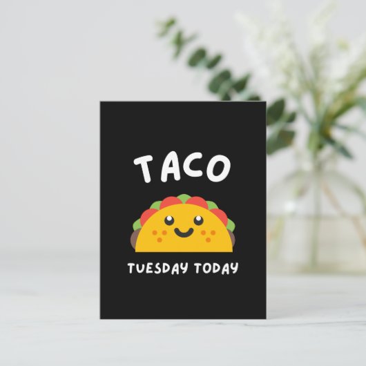 TACO TUESDAY HEUTE Postkarte (Stehend Vorderseite)