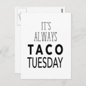 TACO TUESDAY POSTKARTE (Vorne/Hinten)