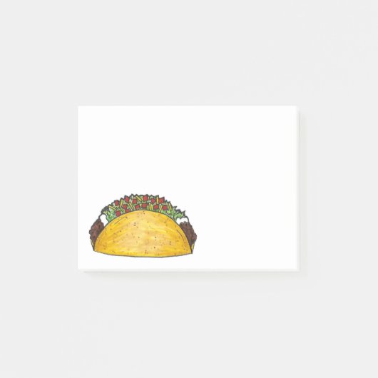 Taco Tuesday Tex Mex Mexican Fiesta Food Feinschme Post-it Klebezettel (Vorderseite)