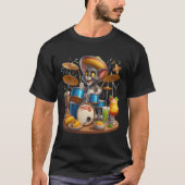 Taco Tunes: Cat Drummer T-Shirt (Vorderseite)