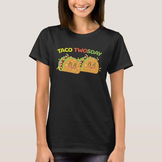 Taco Twosday 2nd Birthday I'm Dos for Kids Toddler T-Shirt (Vorderseite)