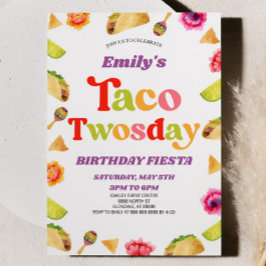 Taco Twosday Fiesta 2. Geburtstagsparty Einladung