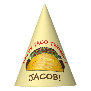 Taco TWOStag Dienstag, 2. Geburtstag Party Fiesta Partyhütchen