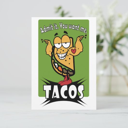 Taco Typ Karte (Stehend Vorderseite)