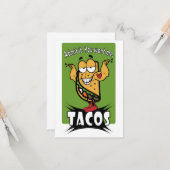 Taco Typ Karte (Vorderseite/Rückseite Beispiel)