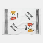Taco u. scharfe Soße - Hola! Handtuch (Horizontal)