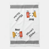 Taco u. scharfe Soße - Hola! Handtuch (Vertikal)