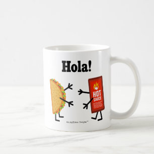 Taco u. scharfe Soße - Hola! Kaffeetasse