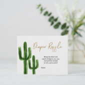 Taco über Baby Cactus Couples Duschschlauch Postkarte (Stehend Vorderseite)