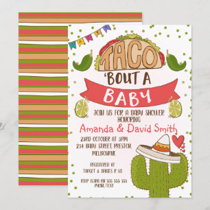 Taco über Baby Fiesta Theme Kinderdusche Einladung