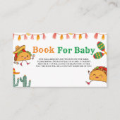 Taco über Baby Mexican Baby Showbuchanfrage Begleitkarte (Vorderseite)