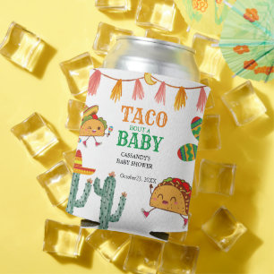 Taco über Baby Mexican Baby Shower bevorzugt Dosenkühler