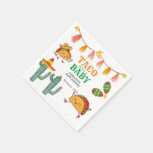 Taco über Baby Mexican Baby Shower bevorzugt Serviette (Ecke)