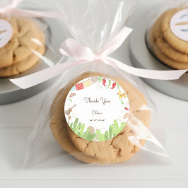 Taco über den lustigen Fiesta mexicanischer Geburt Runder Aufkleber