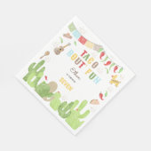 Taco über den lustigen Fiesta mexicanischer Geburt Serviette (Ecke)