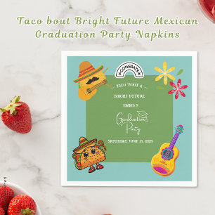 Taco über die Bright Future Mexican Graduation Par Serviette