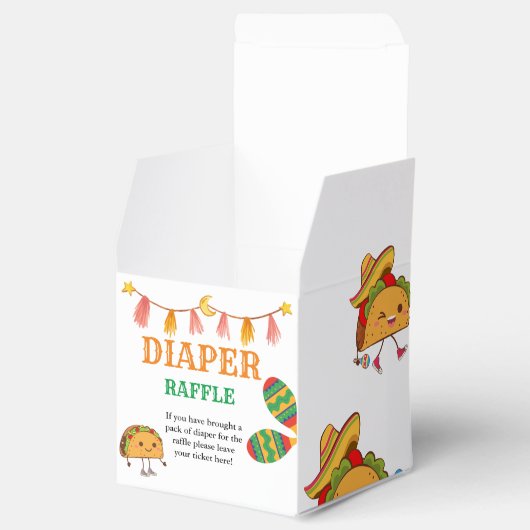 Taco über die mexikanische Windschutzscheibe Geschenkschachtel (Geöffnet)