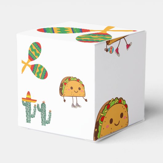 Taco über die mexikanische Windschutzscheibe Geschenkschachtel (Rückseite)