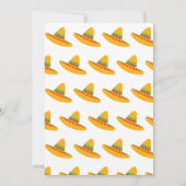 Taco über die spanische Einladung des Kindes (Rückseite)