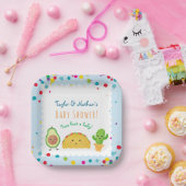 Taco über ein Baby! Taco-Babybrause Pappteller (Party)