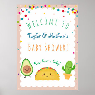 Taco über ein Baby! Taco-Babybrause Poster