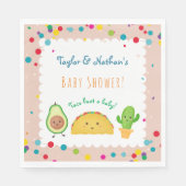 Taco über ein Baby! Taco-Babybrause Serviette (Vorderseite)