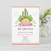 Taco 'über ein Geschlecht offenbaren Fiesta er ode Einladung (Stehend Vorderseite)
