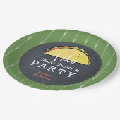 Taco über ein Party-Chalkboard Fiesta zum Geburtst Pappteller (Schrägansicht)