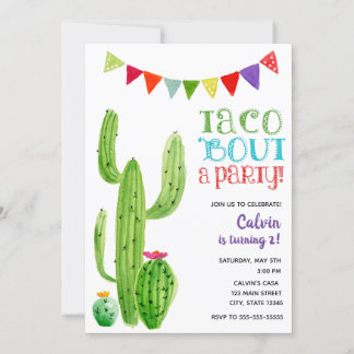 Taco 'über ein Party! Einladung zum Geburtstag