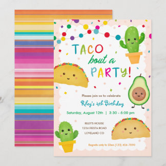 Taco über ein Party - Feiertag Einladung