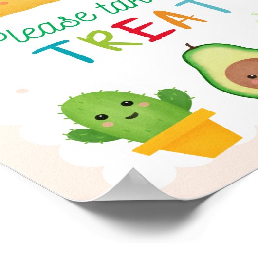 Taco über ein Party - Fiesta Thema Leckerei Poster (Ecke)