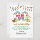 Taco über eine 30. Geburtstagsfeier Einladung (Vorderseite)